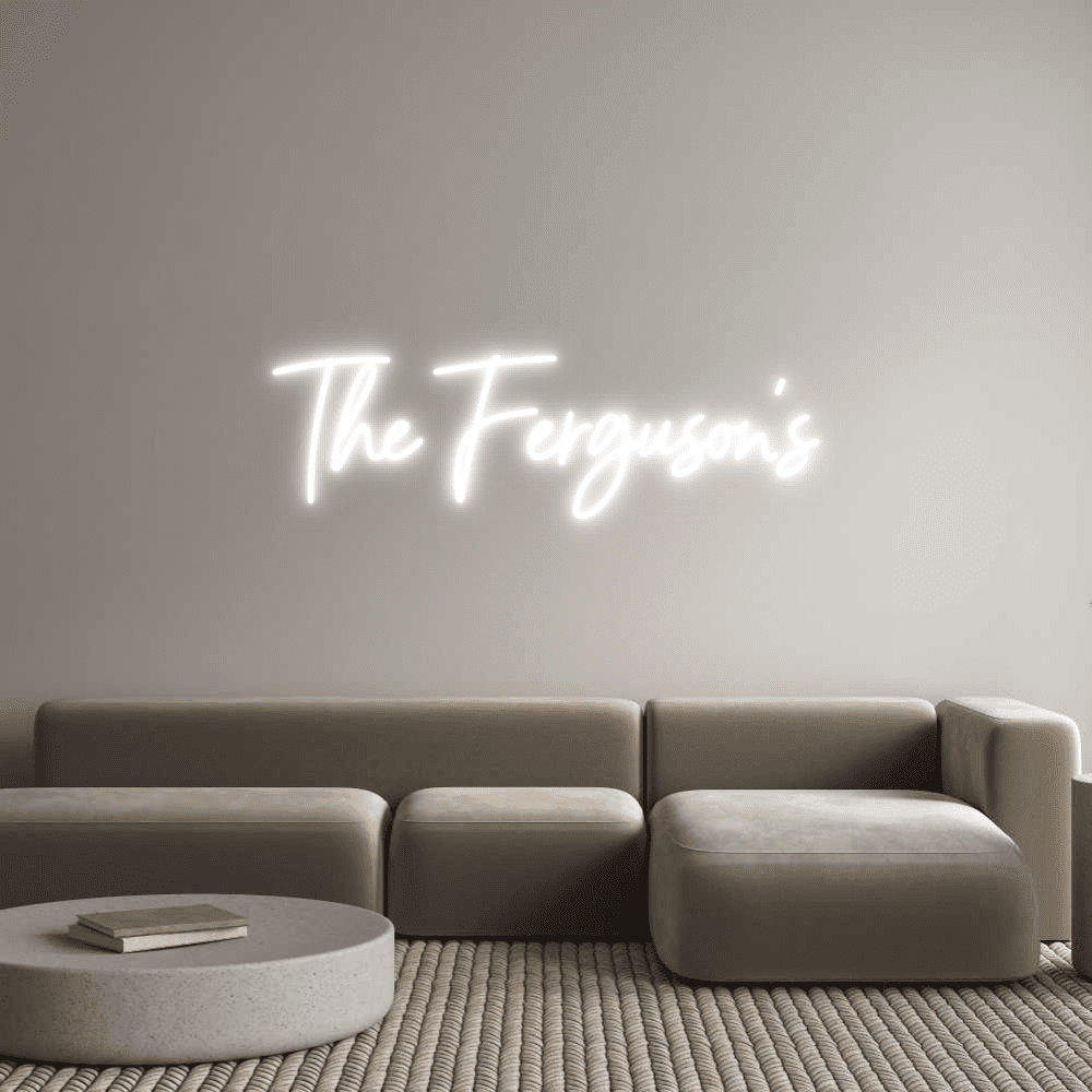 Editor en línea de letreros de neón personalizados The Ferguson's - Planet Neon