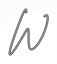 Editor en línea de letreros de neón personalizados W - Planet Neon