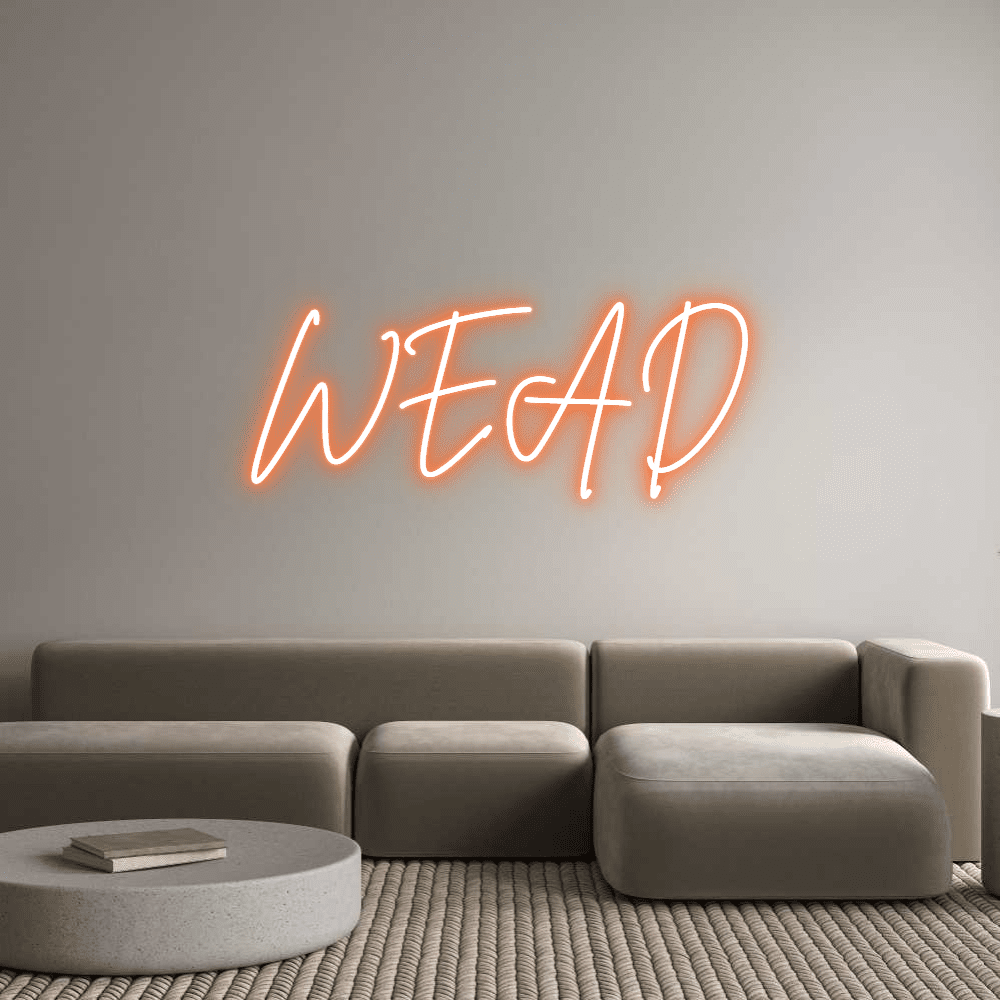 Editor en línea de letreros de neón personalizados WEAD - Planet Neon