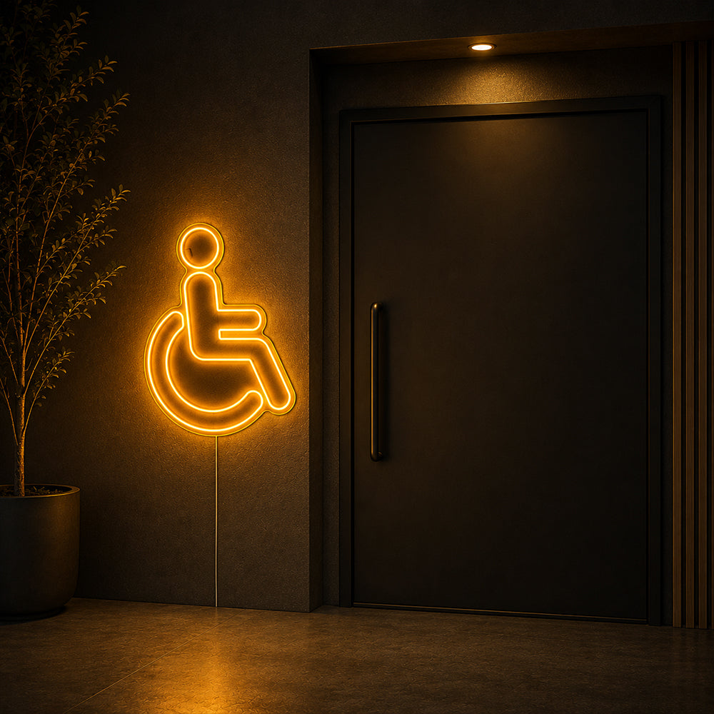 Unisex Toilette -LED -Neonschild - Hergestellt in London Badezimmer Neonschilder