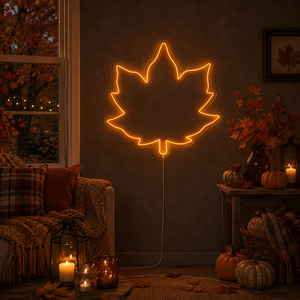 Maple Leaf - Herbstinnere LED -Neonzeichen in London hergestellt