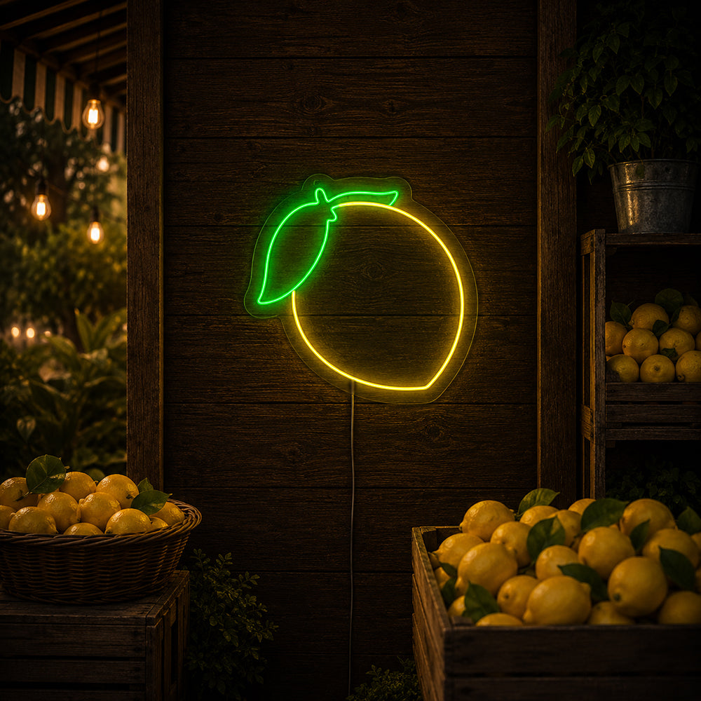 Lemon -LED -Neonschild - Hergestellt in London Food Restaurants Neon Schilder