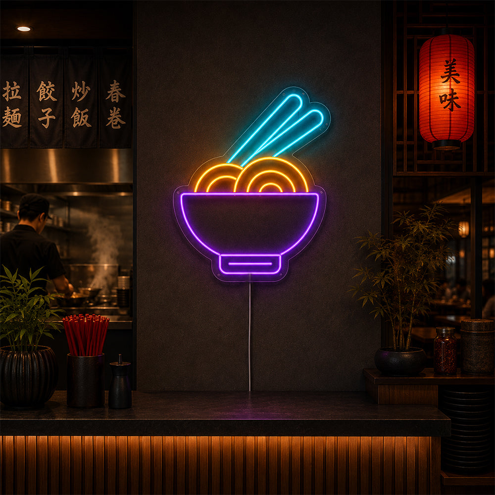 Asiatische Suppe LED -Neonschild - Hergestellt in London Food Restaurants Neon Schilder