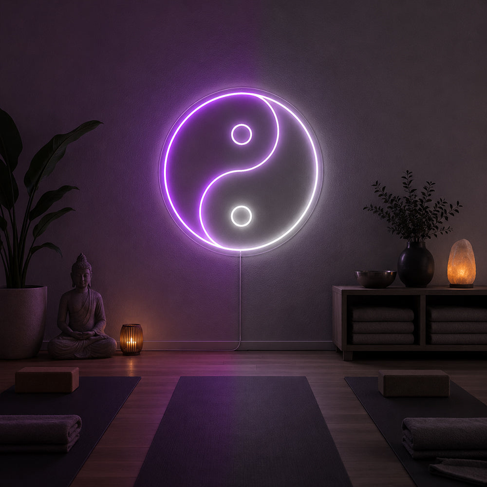 Signo de neón liderado por Ying Yang - Planet Neon Hecho en Londres Neon Signs