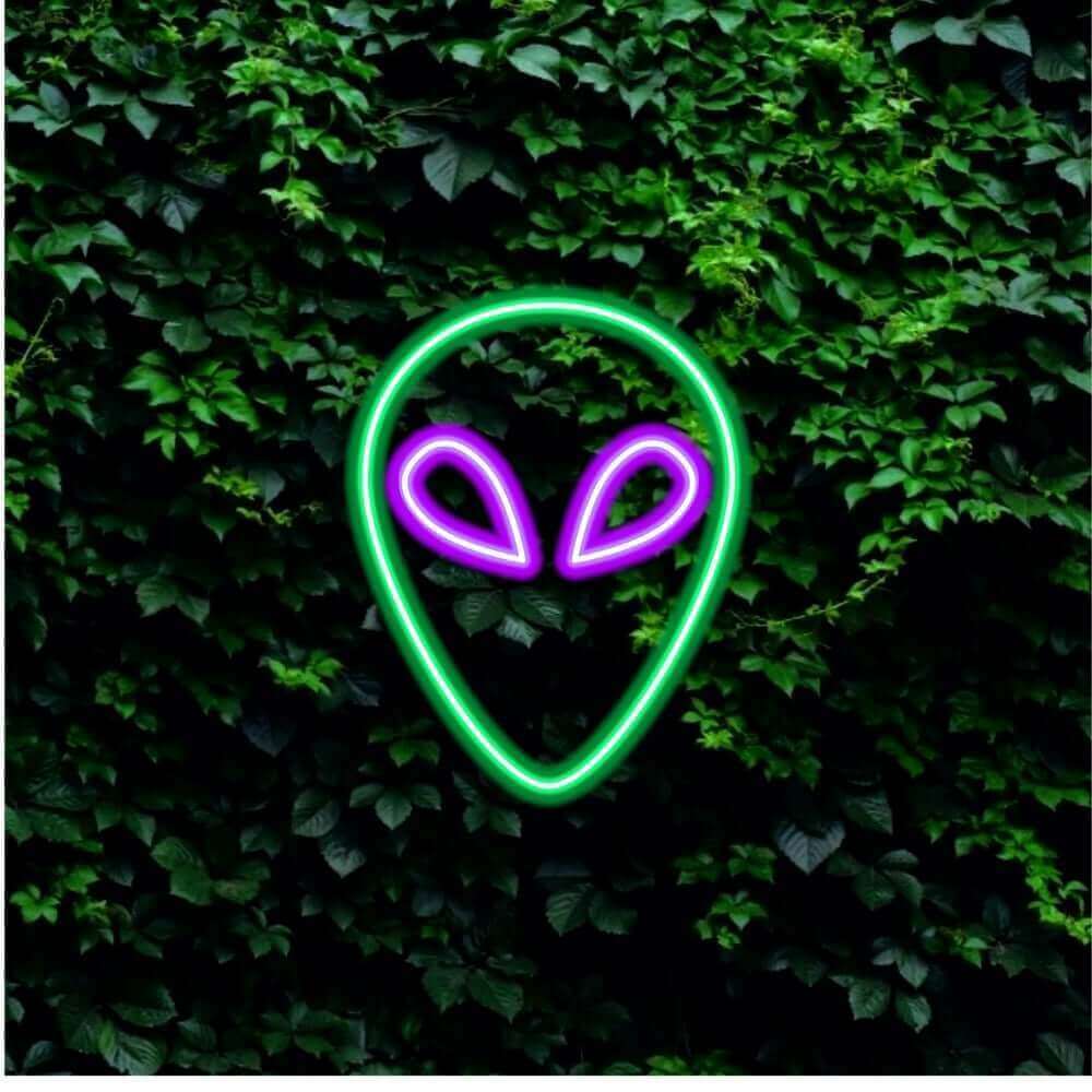 Alien LED Neon Sign - Made in London Emoji Neon Signs - Planet Neon
