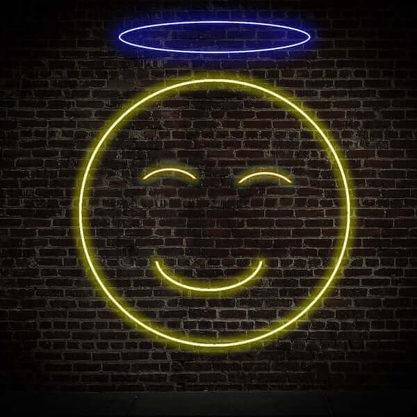 Engel LED Neonschild – Made in London Emoji Neonschilder – Planet Neon