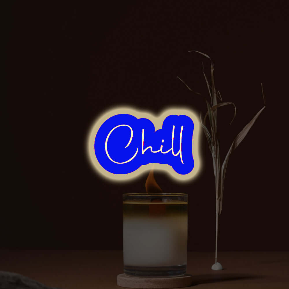Chill Backlit LED Neon Sign - Planet Neon