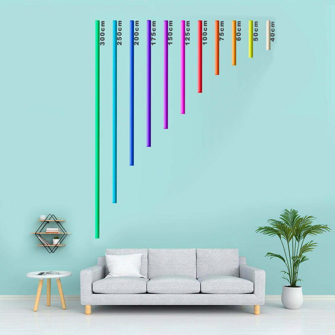 Insegna al neon verticale personalizzata - Editor online - Prodotto a Londra - Luce LED al neon - Planet Neon