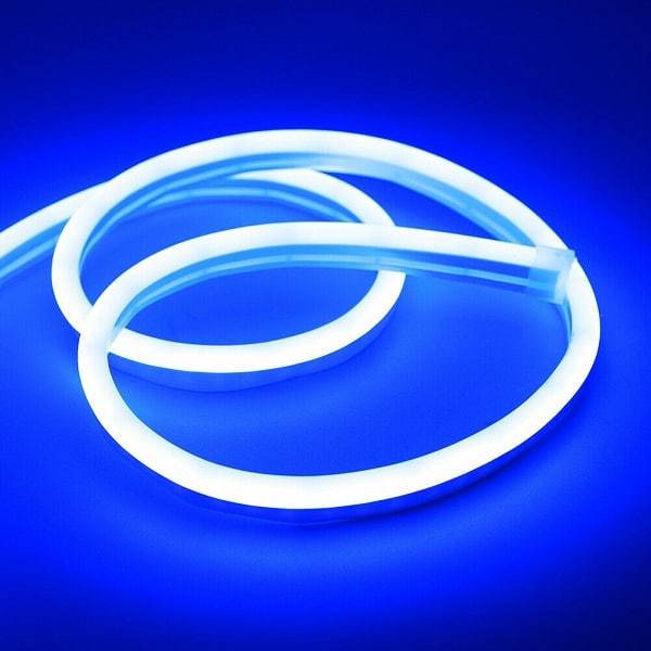 I LumoS 6x12mm AZUL Flexível IP65 Regulável LED Neon Strip Light 12V 9W/m - Planet Neon